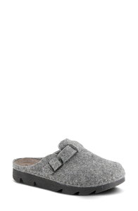 �t���N�T�X ���f�B�[�X �V���[�Y �q�[�� Flexus by Spring Step Clogger Mule Grey �O���[