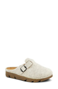 �t���N�T�X ���f�B�[�X �V���[�Y �q�[�� Flexus by Spring Step Clogger Mule Light Beige �x�[�W��