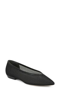 ���F���j�J �x�A�[�h ���f�B�[�X �V���[�Y �p���v�X Veronica Beard Bancroft Pointed Toe Flat Black �u���b�N