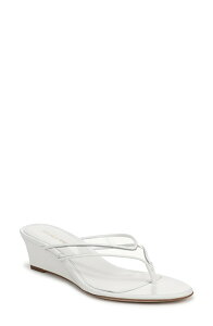 ���F���j�J �x�A�[�h ���f�B�[�X �V���[�Y �q�[�� Veronica Beard Clea Wedge Flip Flop Clear/ Coconut