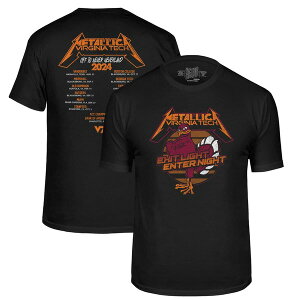 ���g���u�����h �����Y �g�b�v�X T�V���c �g�[�� Men's Original Retro Brand Black Virginia Techokies Metallica Retro T-Shirt Black �u���b�N