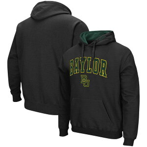�R���V�A�� �����Y �A�E�^�[ �p�[�J�[�E�X�E�F�b�g ���S Men's Colosseum Black Baylor Bears Arch & Logo 3.0 Pullover Hoodie Black �u���b�N