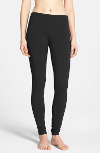 �q���[ ���f�B�[�X �{�g���X �J�W���A���p���c ���M���X Hue Ultra Wide Waistband Leggings Black �u���b�N