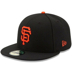 �j���[�G�� ���f�B�[�X �A�N�Z�T���[ �X�q Men's New Era Black San Francisco Giants Game Authenticollection-Field 59FIFTY Fitted Hat Black �u���b�N