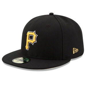 �j���[�G�� ���f�B�[�X �A�N�Z�T���[ �X�q Men's New Era Black Pittsburgh Pirates Alternate Authenticollection-Field 59FIFTY Fitted Hat Black �u���b�N