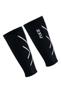 2XU ���f�B�[�X �A���_�[�E�F�A �C�� 2XU Compression Calf Guards Black/Black �u���b�N