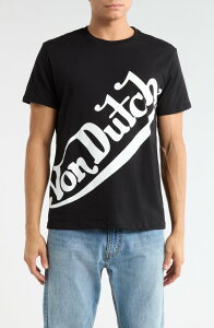 �t�H���_�b�` �����Y �g�b�v�X T�V���c �O���t�B�b�N Von Dutch Graphic T-shirt Jet Black �u���b�N