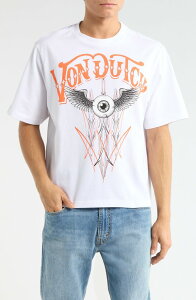�t�H���_�b�` �����Y �g�b�v�X T�V���c �O���t�B�b�N Von Dutch Graphic T-Shirt Bright White �z���C�g