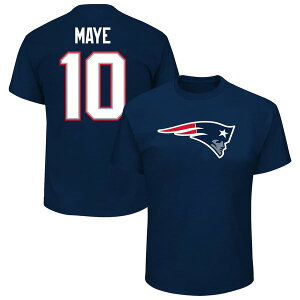 �t�@�i�e�B�N�X �����Y �g�b�v�X T�V���c �g�[�� Men's Fanatics Drake Maye Navy New England Patriots Big & Tall Player Name & Number T-Shirt Navy �l�C�r�[