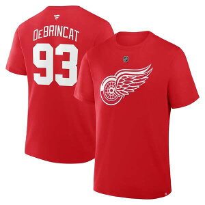 �t�@�i�e�B�N�X �����Y �g�b�v�X T�V���c Men's Fanatics Alex DeBrincat Redetroit Red Wings Authentic Stack Name & Number T-Shirt Red ���b�h