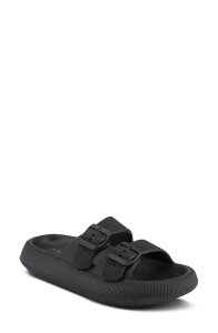 �t���N�T�X ���f�B�[�X �V���[�Y �T���_�� Flexus by Spring Step Bubbles Waterproof Slide Sandal Black �u���b�N