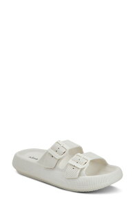 �t���N�T�X ���f�B�[�X �V���[�Y �T���_�� Flexus by Spring Step Bubbles Waterproof Slide Sandal White �z���C�g