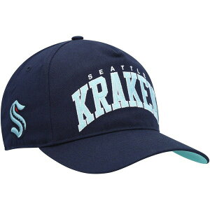 �t�H�[�e�B�[�Z�u�� �����Y �A�N�Z�T���[ �X�q Men's '47 Deep Sea Blue Seattle Kraken Block Architch Snapback Hat Navy �l�C�r�[