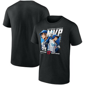 �t�@�i�e�B�N�X �����Y �g�b�v�X T�V���c Men'shohei Ohtani Black Los Angeles Dodgers 2024 Nationaleague MVP Fanatics Exclusive Anime T-Shirt Black �u���b�N