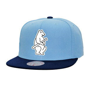 �~�b�`�F��&�l�X �����Y �A�N�Z�T���[ �X�q Men's Mitchell & Ness Light Blue Chicago Cubs Cooperstown Collection Basic Flip Snapback Hat Light Blue �u���[