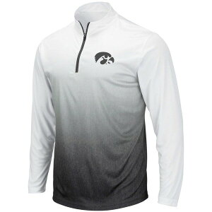�R���V�A�� �����Y �A�E�^�[ �W���P�b�g�E�u���]�� ���S Men's Colosseum Gray Iowa Hawkeyes Magic Team Logo Quarter-Zip Jacket Gray �O���[