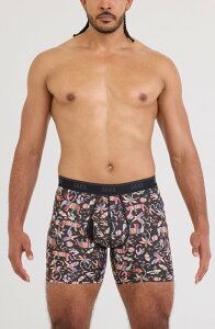 �T�b�N�X �����Y �A���_�[�E�F�A �{�N�T�[�p���c ���b�V�� SAXX Quest Quick Dry Mesh Boxer Briefs Adobe Zoo-Black �u���b�N