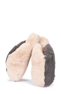 �����C ���f�B�[�X �V���[�Y �T���_�� �J���[�u���b�N MeMoi Colorblock Slipper Blush-Gray �O���[