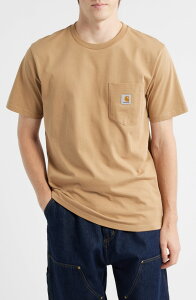 �J�[�n�[�g �����Y �g�b�v�X T�V���c ���S Carhartt Work In Progress Logo Pocket-Shirt Peanut