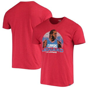 �t�H�[�e�B�[�Z�u�� �����Y �g�b�v�X T�V���c �O���t�B�b�N '47 Men's Kawhi Leonard Red LA Clippers Player Graphic T-Shirt Red ���b�h