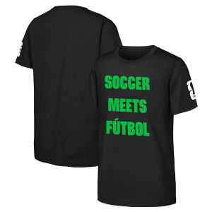 �A�E�^�[�X�^�b�t �����Y �g�b�v�X T�V���c Outerstuff Men's Black FIFA World Cup 2026 Soccer Meets Futbol T-Shirt Black �u���b�N