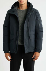 �Z�C�u �U �_�b�N �����Y �A�E�^�[ �W���P�b�g�E�u���]�� �|���G�X�e�� �R�[�g Save The Duck Hiram Waterproof Recycled Polyester Coat Black �u���b�N