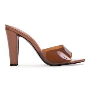 �u���b�N�X�G�[�h�X�^�W�I ���f�B�[�X �V���[�Y �T���_�� BLACK SUEDE STUDIO Lila 95 Patent Mule Mousse Patent Leather