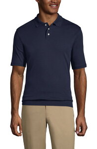 �����Y�G���h �����Y �g�b�v�X �|���V���c Lands' End School Uniform Short Sleeve Banded Bottom Polo Shirt Classic Navy �l�C�r�[