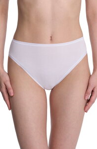 �i�g�� ���f�B�[�X �A���_�[�E�F�A �p���c �R�b�g�� Natori Bliss Bare Cotton High Cut Briefs White �z���C�g
