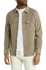 �m�[�}���u�����h �����Y �A�E�^�[ �W���P�b�g�E�u���]�� �p�C�� �V���c The Normal Brand Tailored Terry Shirt Jacketaupe �g�[�v