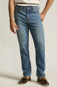 �����Y�G���h �����Y �{�g���X �f�j���p���c �X�����t�B�b�g �W�[���Y Lands' End Slim Fit Stretch Jeans Washed Medium Tahoe Wash �u���b�N