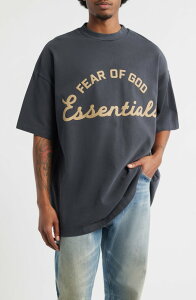 �t�B�A�I�u�S�b�h �����Y �g�b�v�X T�V���c ���S �O���t�B�b�N Fear of God Essentials Training '90short Sleeve Logo Graphic T-Shirt Faded Iron Grey �O���[