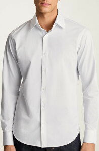 �{�m�{�X �����Y �g�b�v�X �V���c �R�b�g�� Bonobos Tech Solid White Performance Cotton Blend Piqu Button-Up Shirt Birds Eye Texture V2 C4 �z���C�g