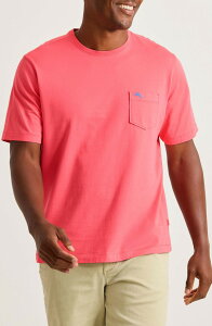 �g�b�~�[�o�n�} �����Y �g�b�v�X T�V���c Tommy Bahama New Bali Sky Original Fit Pocket-Shirt Melon Berry
