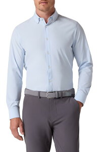 �~�Y�����C�� �����Y �g�b�v�X �V���c Mizzen+Main Leeward Trim Fit Solid Button-Up Shirt Blue �u���[