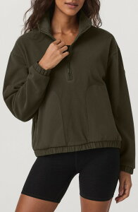 �r���I�[�� ���f�B�[�X �A�E�^�[ �W���P�b�g�E�u���]�� �n�[�t�W�b�v Vuori Wateresistant Half Zipullover Olive �I���[�u