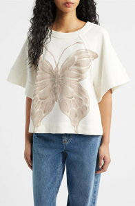 �t���[�s�[�v�� ���f�B�[�X �g�b�v�X �V���c �v�����g �O���t�B�b�N Free People Dahlia Butterfly Graphic Printop Tofu Combo
