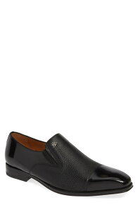 ���Y���� �����Y �V���[�Y �L���b�v Mezlan Milani Cap Toe Slip-On Black Leather/ Deerskin �u���b�N