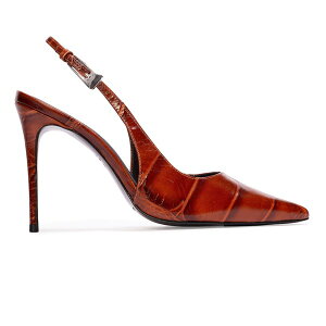 �u���b�N�X�G�[�h�X�^�W�I ���f�B�[�X �V���[�Y �p���v�X BLACK SUEDE STUDIO Branca 100 Slingback Pump Cappuccino Croc