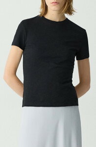 �Z�I���[ ���f�B�[�X �g�b�v�X T�V���c �R�b�g�� Theory 2 Nebulous Organicotton Tiny Tee Black �u���b�N