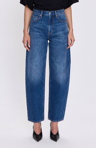 �s�X�g�[�� ���f�B�[�X �{�g���X �f�j���p���c �n�C�E�G�X�g �W�[���Y Pistola Wes High Waist Barrel Jeans Premiere