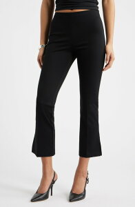 �I�[�v���G�f�B�b�g ���f�B�[�X �{�g���X ���M���X �p���c Open Edit Kick Flare Stretch Twill Pants Black �u���b�N