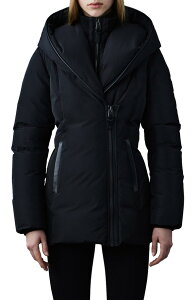 �}�b�J�[�W�� ���f�B�[�X �A�E�^�[ �W���P�b�g�E�u���]�� �_�E�� Mackage Adali Hooded Waterepellent Down Jacket Black �u���b�N
