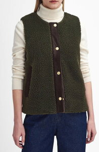 �o�u�A�[ ���f�B�[�X �A�E�^�[ �W���P�b�g�E�u���]�� �L���e�B���O �x�X�g �t���[�X Barbour Dulsie High Pile Fleece Quilted Vest Olive/Ancient �I���[�u