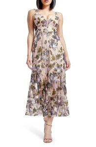 �h���X�U�|�v���[�V���� ���f�B�[�X �g�b�v�X �����s�[�X�p���R�[�� Dress the Population Sierra Sequin Embellished Evening Dress Lilac Multi ���C���b�N