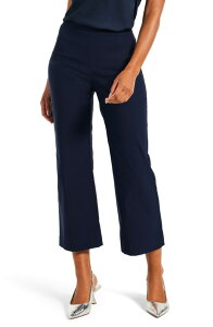 �j�b�N�v���X�]�[�C ���f�B�[�X �{�g���X ���M���X ���C�h���b�O �p���c NIC+ZOE Wonderstretch Wide Leg Pull-On Pants Dark Indigo �C���f�B�S