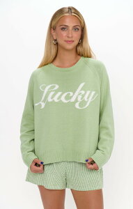 �E�~�[���A���[�� ���f�B�[�X �A�E�^�[ �p�[�J�[�E�X�E�F�b�g �Z�[�^�[ Show Me Your Mumu Off Duty Sweater Lucky Graphic Knit