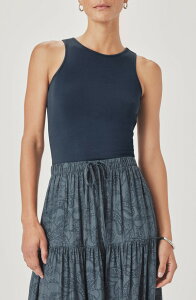 �X�v�����f�B�b�g ���f�B�[�X �g�b�v�X �V���c Splendid Amaya Scoop Neck Tank Mood Indigo Blue �C���f�B�S