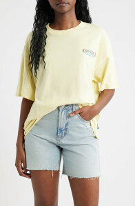 ���b�v�J�[�� ���f�B�[�X �g�b�v�X T�V���c �O���t�B�b�N Rip Curl Surf Revival Heritage Relaxed Graphic T-Shirt Yellow �C�G���[