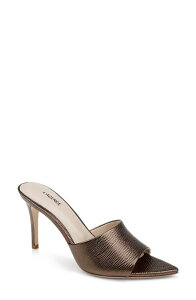 ���W�����X ���f�B�[�X �V���[�Y �q�[�� �T���_�� L'AGENCE Lolita Pointed Toe Sandal Bronze Lizard